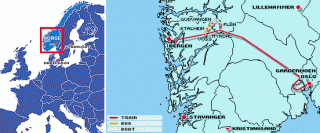 Norway tourist map