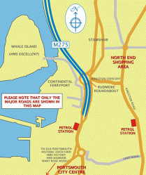 Portsmouth map - local area